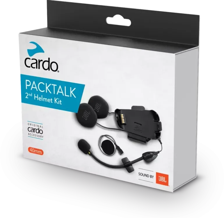 Audio kit Cardo Packtalk z słuchawkami i mikrofonami