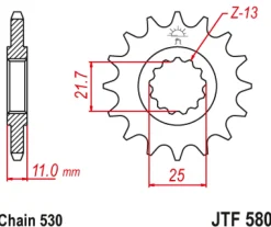 JT Zębatka Przednia JTF580 rozmiar 530