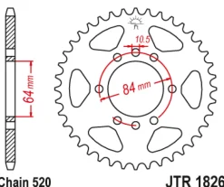 JT Zębatka Tylna JTR1826 rozmiar 520