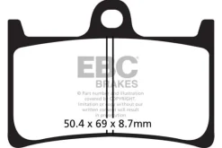 Klocki hamulcowe EBC SFA252 skuterowe