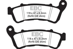 Klocki hamulcowe EBC SFA388 skuterowe