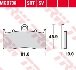 Klocki Hamulcowe TRW MCB736
