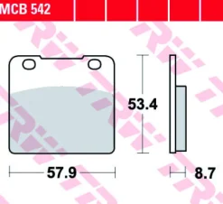 Klocki Hamulcowe TRW MCB542
