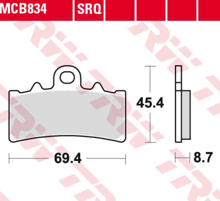 Klocki Hamulcowe TRW MCB834