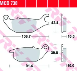 Klocki Hamulcowe TRW MCB738