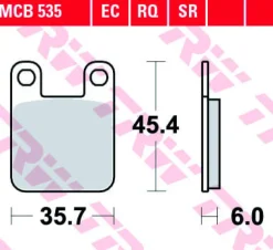 Klocki Hamulcowe TRW MCB535
