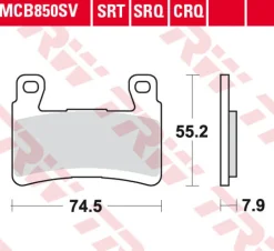 Klocki Hamulcowe TRW MCB850
