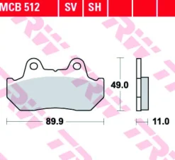Klocki Hamulcowe TRW MCB512