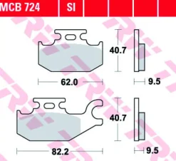 Klocki Hamulcowe TRW MCB724