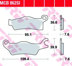 Klocki Hamulcowe TRW MCB862SI
