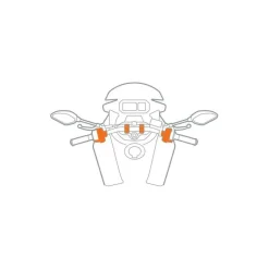 Mocowanie na wsporniku kierownicy, sprzęgła i hamulca Lampa Titan Opti M6 Pro