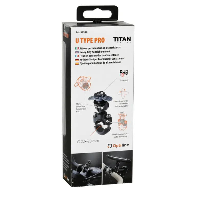 Mocowanie typu U na kierownicy LAMPA Titan Opti U Type Pro