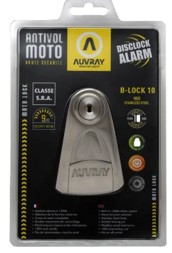 Nierdzewna Blokada Na Tarczę Z Alarmem Auvray B-lock 10