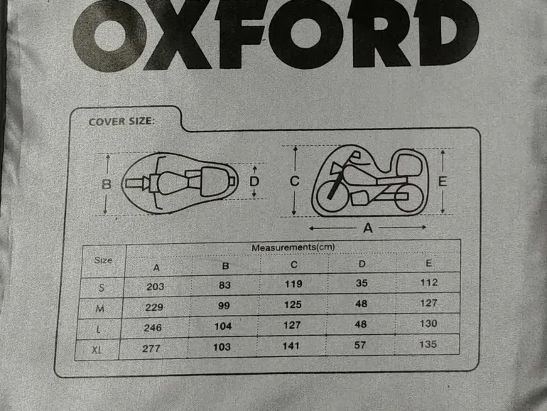 Pokrowiec Wodoodporny na Motocykl Oxford Aquatex