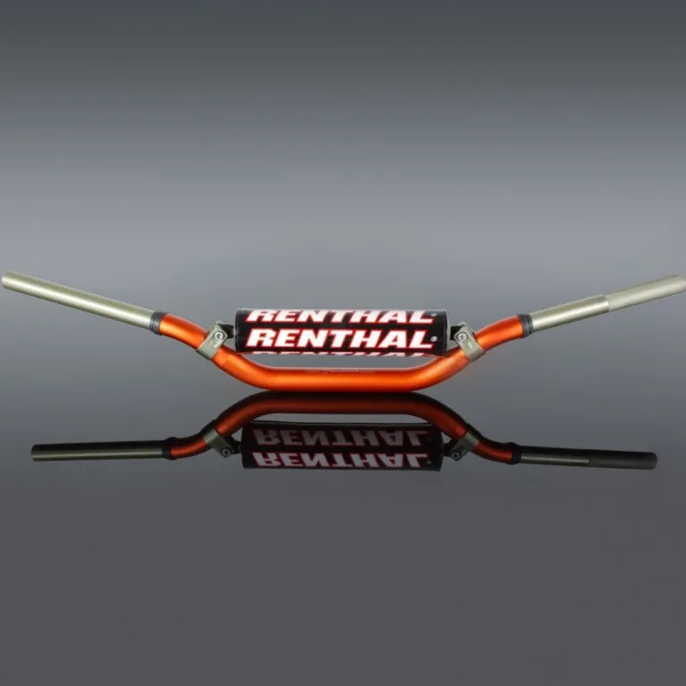 Renthal Kierownica 1,1/8 Cala (28,6mm) Mx Twinwall 994 Kolor Pomarańczowy Z Gąbką