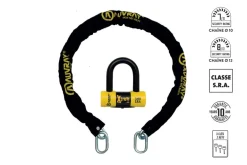 Zestaw Łańcuch Z Kłódką Xtrem Mini Auvray Długość 120 Cm, Średnica 10 Mm